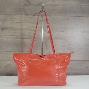 Latico NJ for Anthropologie Burnt Orange Leather Tote Shoulder Bag